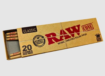 Конусы RAW Classic Prerolled CONE Basic KS (20 шт) - Бренд RAW - Магазин бонгов бонгшоп.рф